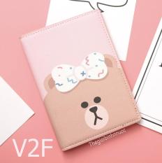 Ví đựng Hộ Chiếu Passport Cover Kakao Friend Gấu Thỏ Vịt Line V2