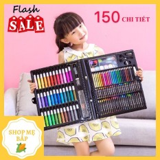 BỘ HỘP MÀU 150 CHI TIẾT CHO BÉ tô vẽ thỏa thích bọc bìa kĩ càng chống gãy dập