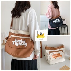 TÚI TOTE ĐEO CHÉO CANVAS IN HÌNH PHOM TO ĐỰNG VỪA A4 ĐI HỌC ĐI CHƠI