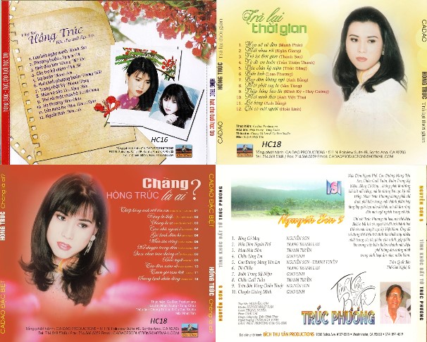 Bộ 4 Đĩa CD Hồng Trúc /Combo số 5