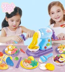 Bộ đồ chơi đất sét máy làm mì và thức ăn hình công chúa Elsa và Anna (Frozen) siêu cute cho bé gái – 90NDS2621 (35x25x8.5cm)