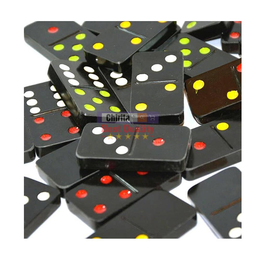 Cờ Domino Nhựa Loại Lớn - Cờ Domino Fataco CHÍNH HIỆU - Màu Đen - Chirita DFT