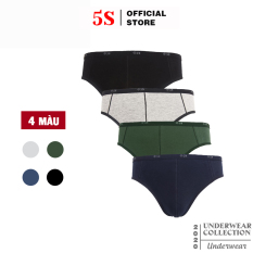 Combo 3 Quần Lót Nam Tam Giác 5S Chất Cotton Cao Cấp, Thấm Hút, Co Giãn, Kháng Khuẩn Cực Tốt (5BX020-01TG)