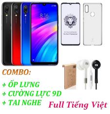 Xiaomi Redmi 7 Ram 3GB 32GB (Full Tiếng Việt) + Ốp lưng + Cường lực 9D Full màn + Tai nghe – Hàng nhập khẩu