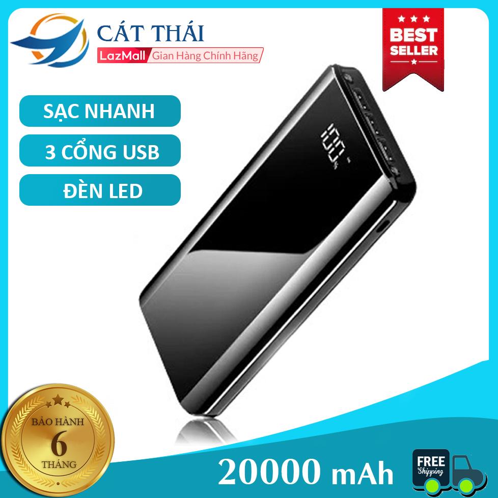 Pin Sạc Dự Phòng K29 20000mah Cát Thái thích hợp dùng cho IPhone và Android, SamSung, Vivo, Xiaomi Sạc nhanh...
