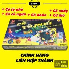 Bộ Cờ Tỷ Phú 5in1 Liên Hiệp Thành – Bàn Cờ Tỉ Phú + Cờ Đua Ngựa + Cờ Thú+ Cờ Đoán+ Cờ Nhảy – Cờ Tỷ Phú Monopoly Việt Nam, Cờ Cá Ngựa Cờ Giải Trí Chơi Tết – Đồ Chơi Trẻ Em BFUN