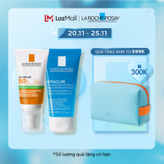 Bộ sản phẩm chống nắng toàn diện và làm sạch La Roche-Posay Anthelios Dry Touch – Giới hạn 5sp/khách