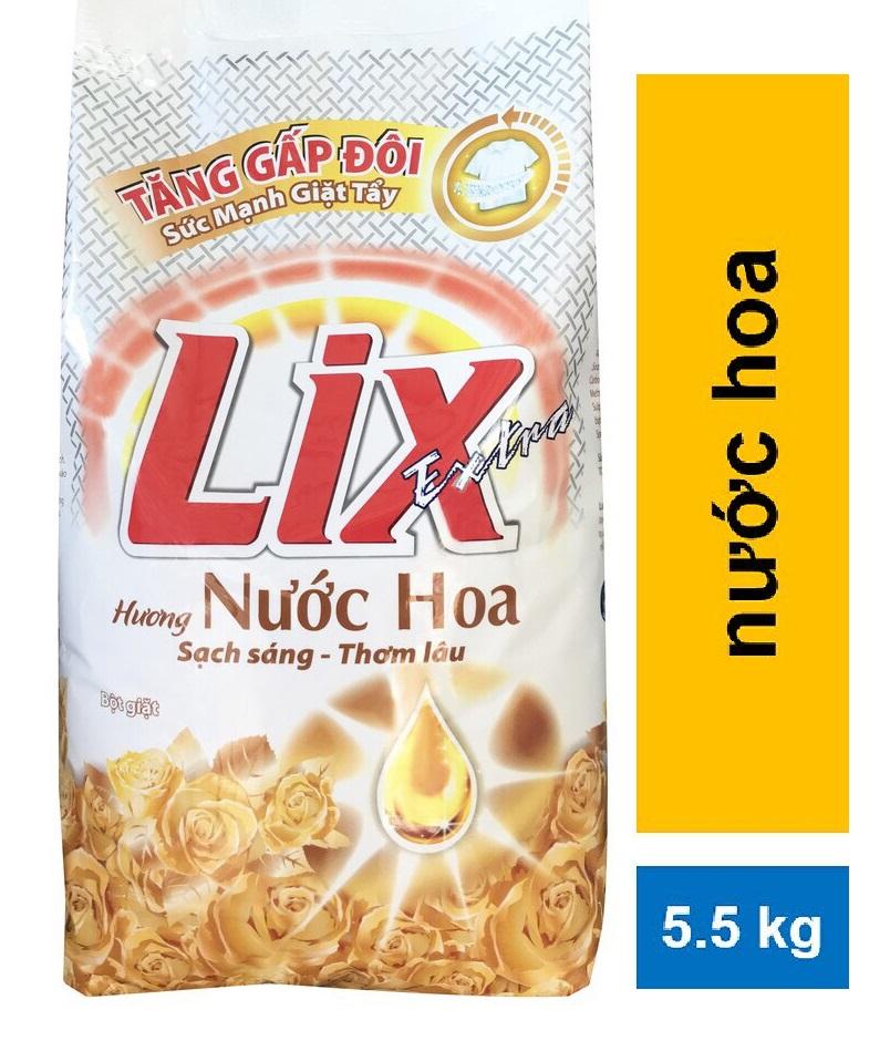 Bột giặt Lix Extra hương Nước Hoa 5.5kg