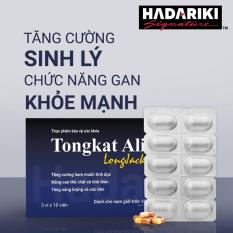 Thực Phẩm Chức Năng Bổ Thận Tráng Dương Hadariki Tongkat Ali (Hộp 3 vỉ 10 viên – 30 viên)