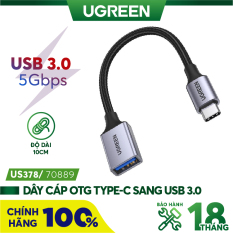 Bộ chuyển đổi USB type C sang USB 3.0 hỗ trợ OTG UGREEN 70889 – Hàng phân phối chính hãng – Bảo hành 18 tháng