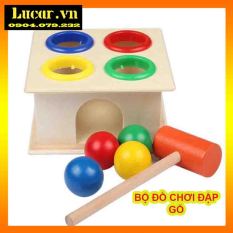 Đồ Chơi Gỗ Benrikids Đập Bóng Trơn Cho Bé Phát Triển Cơ Tay Và Sự Nhận Biết- Đồ Chơi Gỗ