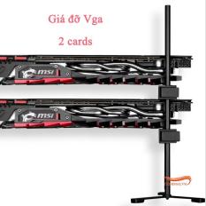 Giá đỡ Vga máy tính – Hỗ trợ 2 card, nam châm gắn thùng máy