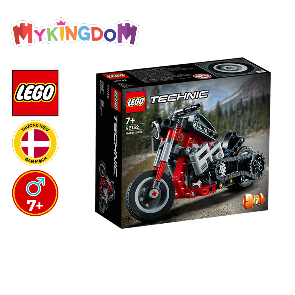 MYKINGDOM - Đồ Chơi LEGO TECHNIC Xe Mô Tô Độ 42132 (163 chi tiết)