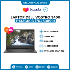 Laptop Dell Vostro 3400 14 inches FHD (Intel / i3-1115G4 / 8GB / 256GB SSD / Office Home & Student 2019 / McAfeeMDS / Win 10 Home SL) l Black l P132G003 (70253899)