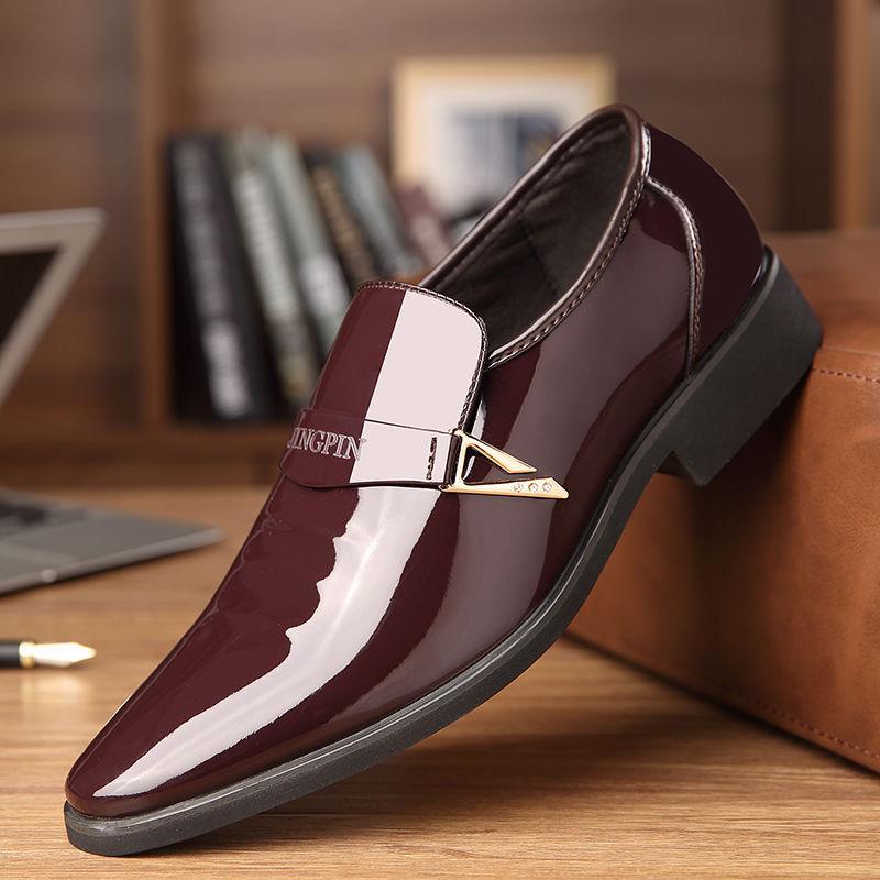Brand Whitby Giày da nam thường ngày Xu hướng giày nam phong cách Anh