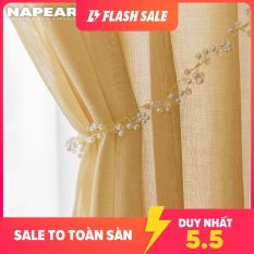 Napearl Rèm cửa vải tuyn màu trơn kích thước 100X260CM thích hợp trang trí phòng khách – INTL