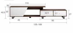 Kệ tivi gỗ MDF (135-189 ) * 30 * 40,5