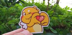 Tem rồng con siêu cute, sticker dán rồng con, sticker chống nước dùng trang trí nón bảo hiểm, xe máy, laptop, điện thoại….