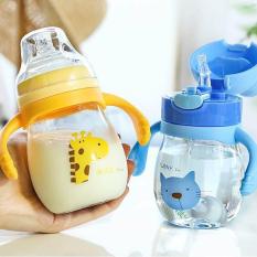 BÌNH UỐNG NƯỚC VÀ SỮA tai mèo 320ml