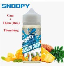 SnoopyPassion coast 100ML hương vị Dứa cam dưa hấu . Đặc biệt rất thơm ngọt (100ml – 3mg – 70VG/30PG) dung cho Mech.pod.box @
