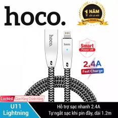 Cáp Sạc Nhanh Lightning HOCO U11 cho iPhone/iPad tự ngắt khi pin đầy, iPhone 7Plus, X, XS, XS MAX