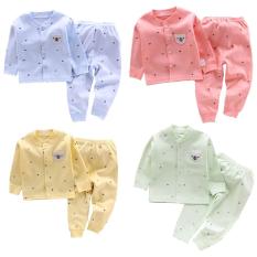 1 Bộ cotton dài tay thu đông cho bé Trai bé Gái (Mẫu mới 2019) BDT05