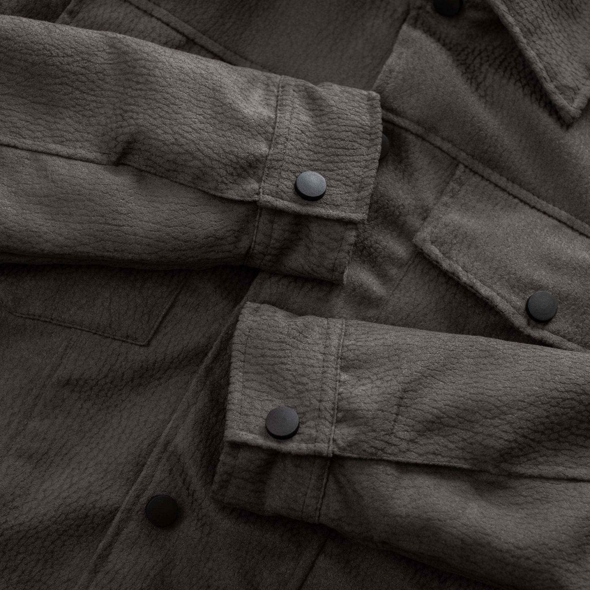 Áo khoác da lộn nam cao cấp LADOS 2046 2 lớp, có túi trong tiện lợi, phong cách Hàn