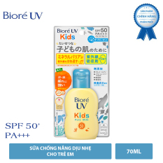 Sữa chống nắng dịu nhẹ cho trẻ em Biore SPF50/PA+++ 70ml