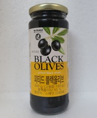 [Lọ 340g – ĐEN] QUẢ Ô LIU ĐEN TÁCH HẠT [Spain] NO BRAND Pitted Black Olives