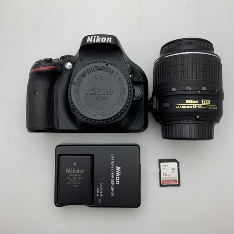 Bộ máy ảnh Nikon d5200 kèm ống kính 18-55 VR 98%