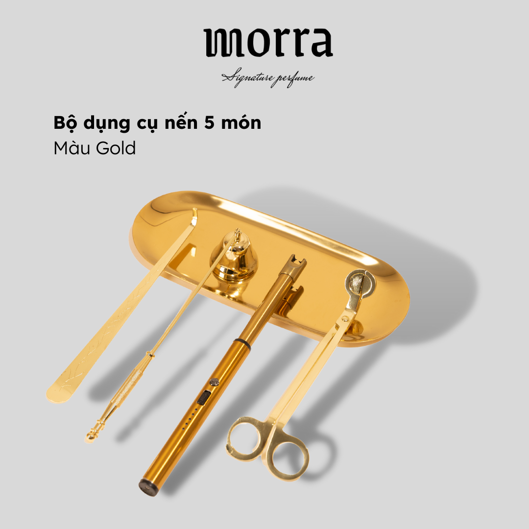 Bộ dụng cụ 5 món Morra – Phụ kiện chuyên dụng cho người chơi nến