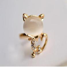 Bộ 2 Nhẫn Mèo Cá Tính Dễ Thương , nhãn thơi trang, phụ kiện nữ + Tặng thẻ tích điểm nhận quà.