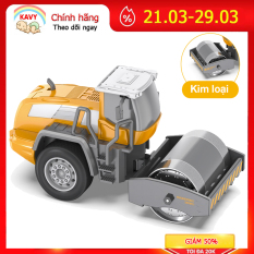 Đồ chơi trẻ em mô hình xe lu hợp kim sắt và nhựa an toàn, các khớp chuyển động, chi tiết sắc sảo- KAVY