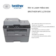 Máy in laser Brother Đa chức năng MFC-L2701DW – Hàng Chính Hãng