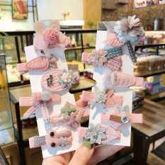 SET 6 CÁI KẸP MỎ VỊT MÀU HỒNG CUTE CHO BÉ GÁI