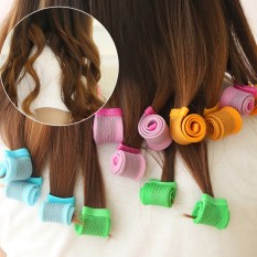 Bộ tạo kiểu tóc xoăn ốc sên 18 ống – Lô uốn tóc không dùng nhiệt – Lô cuốn tóc tạo kiểu tóc xoăn gợn sóng chuẩn – Nhỏ