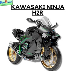 Mô hình lắp ráp xe máy Technic Kawasaki Ninja H2R tỉ lệ 1:5 SKU T4019 1858 PCS cung cấp và bảo hành bởi AnhStank