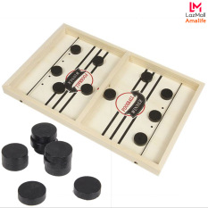 Bộ Cờ Búng Bàn Đấu Ice Hockey Bằng Gỗ – Chọn Size – Foosball Winner, Sling Puck – Bắn Bi Gỗ Xuyên Lỗ Chính Hãng Amalife