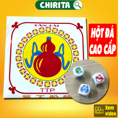 Combo 3 Bộ Bầu Cua Tôm Cá Xúc Xắc Đá Cao Cấp – Bầu Cua Cá Cọp Hột Đá – Đồ Chơi Tết Chirita