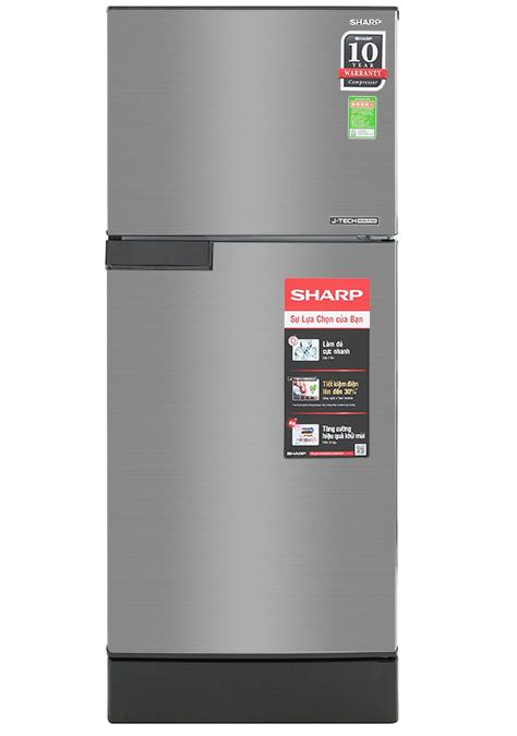 [VOUCHER 7% ĐƠN TỪ 150K TỐI ĐA 800K][Trả góp 0%]Tủ lạnh Sharp Inverter 150 lít SJ-X176E-SL