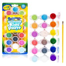BỘ 18 MÀU NƯỚC VÀ CỌ TÔ MÀU CRAYOLA