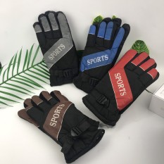 Găng Tay Phao Nam 3 Lớp Chống Thấm Cản Gió Lót Lông Giữ Nhiệt Ấm, Bao Tay Đi Xe Máy Chống Trơn Trượt Chống Lạnh