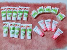 Trọn Bộ 20 món: 5 tuyp srm hazelin 15gr, 5 tuyo dưỡng thể hazelin 15gr, 5 hộp kem hazelin, 5 tuyp pond’s 8gr