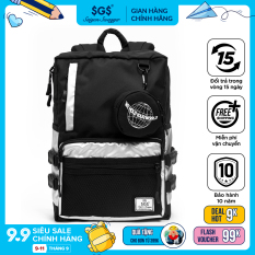 Balo Flex Saigon Swagger SGS (Tặng kèm túi đựng Airpods) – Balo Laptop Thời trang, Chất liệu Polyester tráng PU cao cấp, trượt nước chống thấm nước, Ngăn chống sốc riêng biệt, Nhiều ngăn, Balo Học sinh