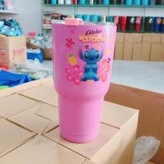 Ly Giữ Nhiệt Yeti 900ml Màu Bạc Inox Full Phụ kiện + 2 ống hút + Cọ rữa + Túi ( Hình và màu Túi Ngẫu Nhiên )