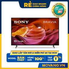 Google Tivi Sony 4K 55 inch KD-55X75K – 55X75K, Google Assistant có tiếng Việt, Bộ xử lý X1 4K HDRChuyển động mượt Motionflow XR 200