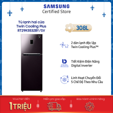 [VOUCHER upto 1 triệu] [Trả góp 0%]Tủ lạnh Samsung hai cửa Twin Cooling Plus 300L (RT29K5532BY)