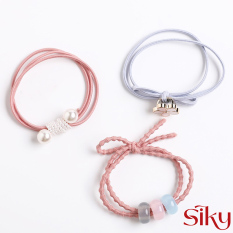 Dây buộc tóc, chun tóc SIKY nhiều màu sắc siêu xinh