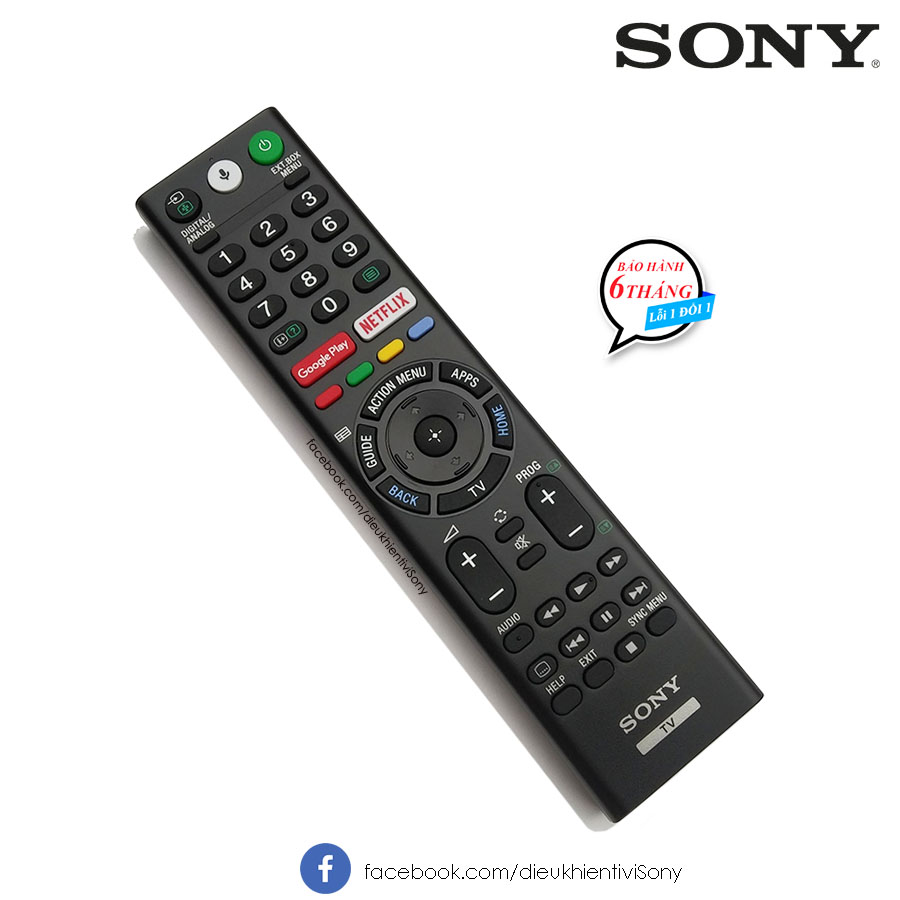 Điều khiển tivi Sony 4K có giọng nói chính hãng