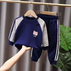 Bộ thu đông cho bé mẫu thể thao mặt mèo